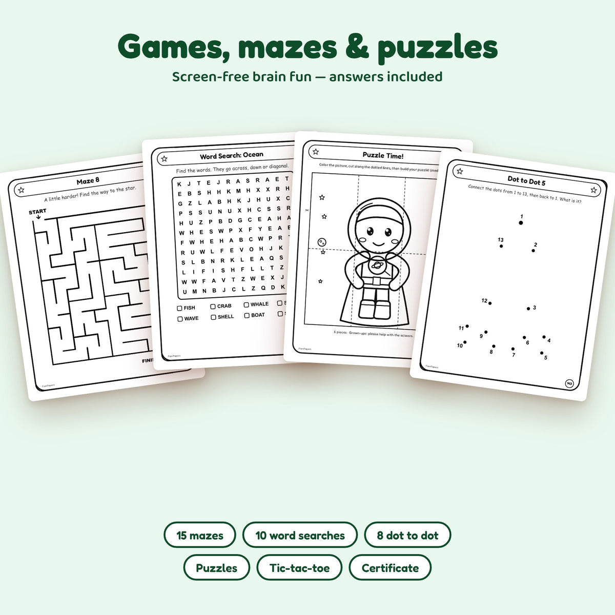 My Big Activity Book – 200+ Printable Preschool Pages for Kids Ages 3–6