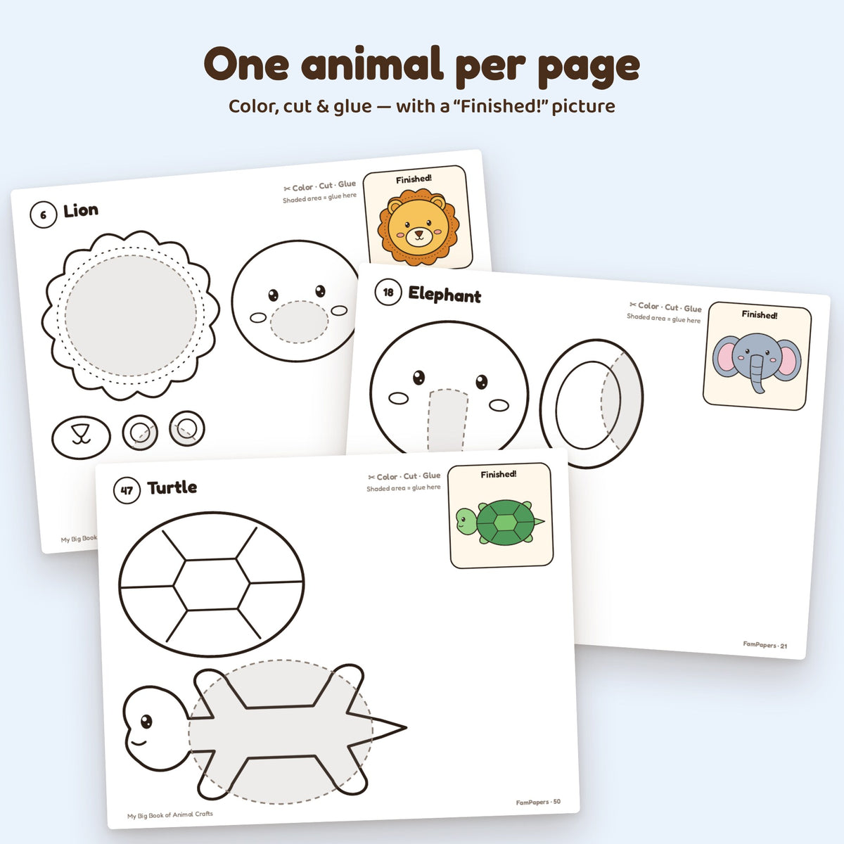 50 Animal Crafts for Kids