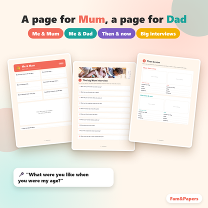 Mum or Dad? Family Game Book | Fam&Papers