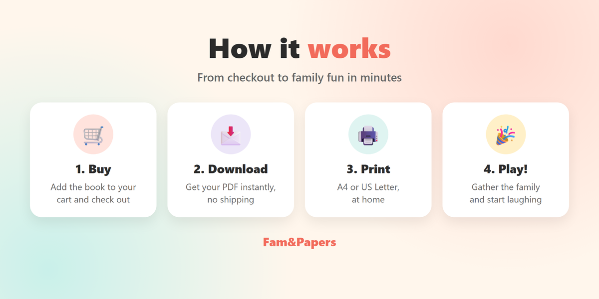 Mum or Dad? Family Game Book | Fam&Papers