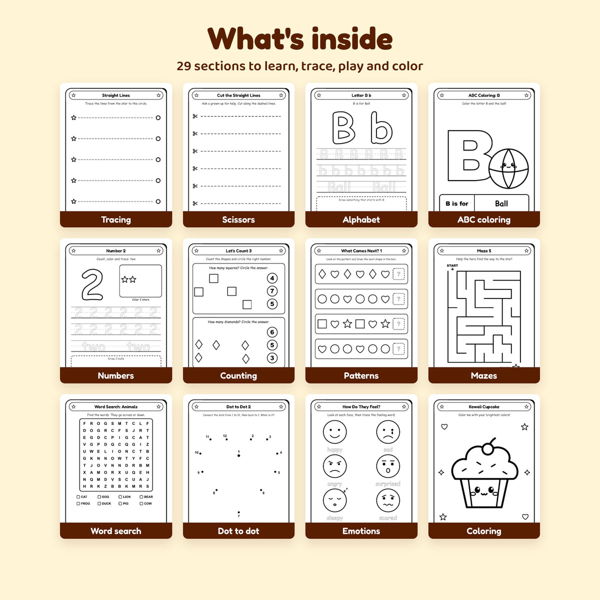 My Big Activity Book – 200+ Printable Preschool Pages for Kids Ages 3–6