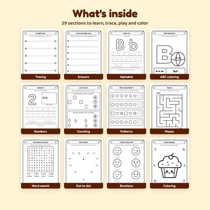 My Big Activity Book – 200+ Printable Preschool Pages for Kids Ages 3–6