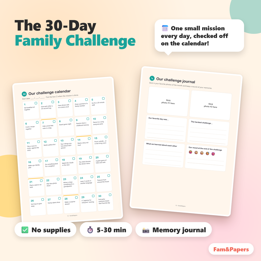 Family Fun Journal | Fam&Papers